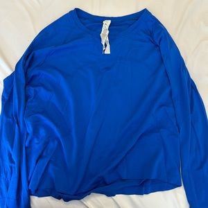 Cobalt Blue Lululemon Long Sleeve Top